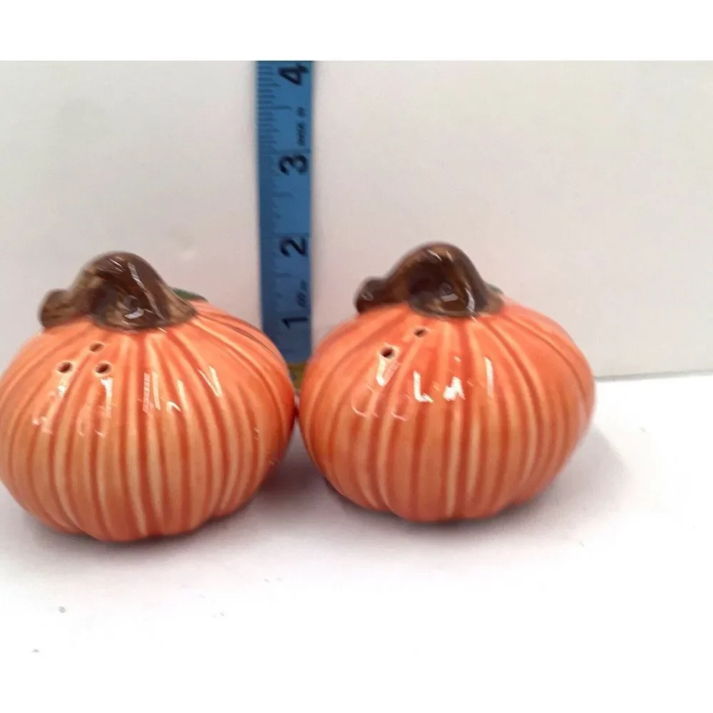 Salt and Pepper Shakers‎ Pumpkins Gift Thanksgiving Ceramic Unused
